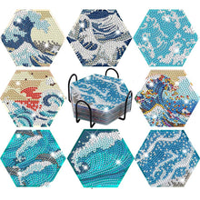 Carica l'immagine nel visualizzatore di Gallery, Sottobicchiere Diamond Painting 5D Onde d'Acqua