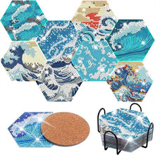 Carica l'immagine nel visualizzatore di Gallery, Sottobicchiere Diamond Painting 5D Onde d'Acqua