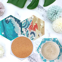 Carica l'immagine nel visualizzatore di Gallery, Sottobicchiere Diamond Painting 5D Onde d'Acqua