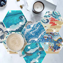 Carica l'immagine nel visualizzatore di Gallery, Sottobicchiere Diamond Painting 5D Onde d'Acqua