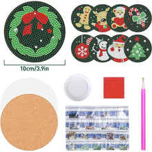 Carica l&#39;immagine nel visualizzatore di Gallery, Sottobicchiere Diamond Painting 5D Tema di Natale