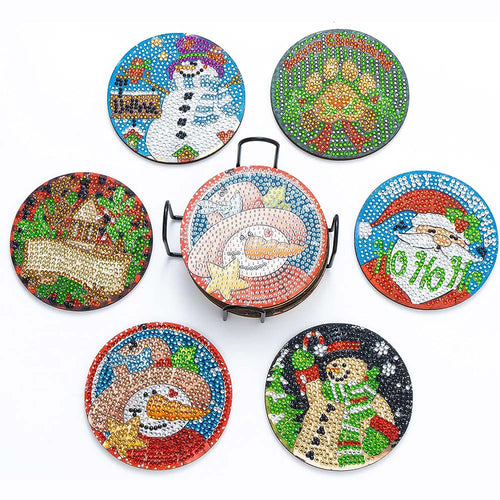 Sottobicchieri Diamond Painting 5D Set di Natale 2