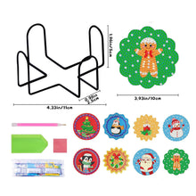 Carica l&#39;immagine nel visualizzatore di Gallery, Sottobicchiere Diamond Painting 5D con Natale