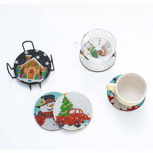 Carica l&#39;immagine nel visualizzatore di Gallery, Sottobicchiere Diamond Art Natale