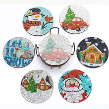 Carica l&#39;immagine nel visualizzatore di Gallery, Sottobicchiere Diamond Art Natale