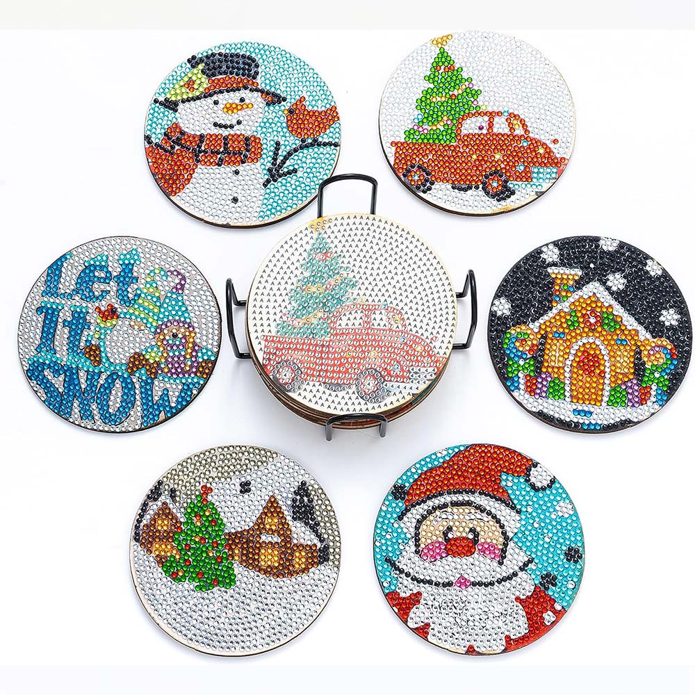 Sottobicchiere Diamond Art Natale