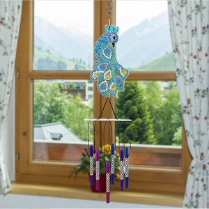 Ciondolo Diamond Painting con Pavone