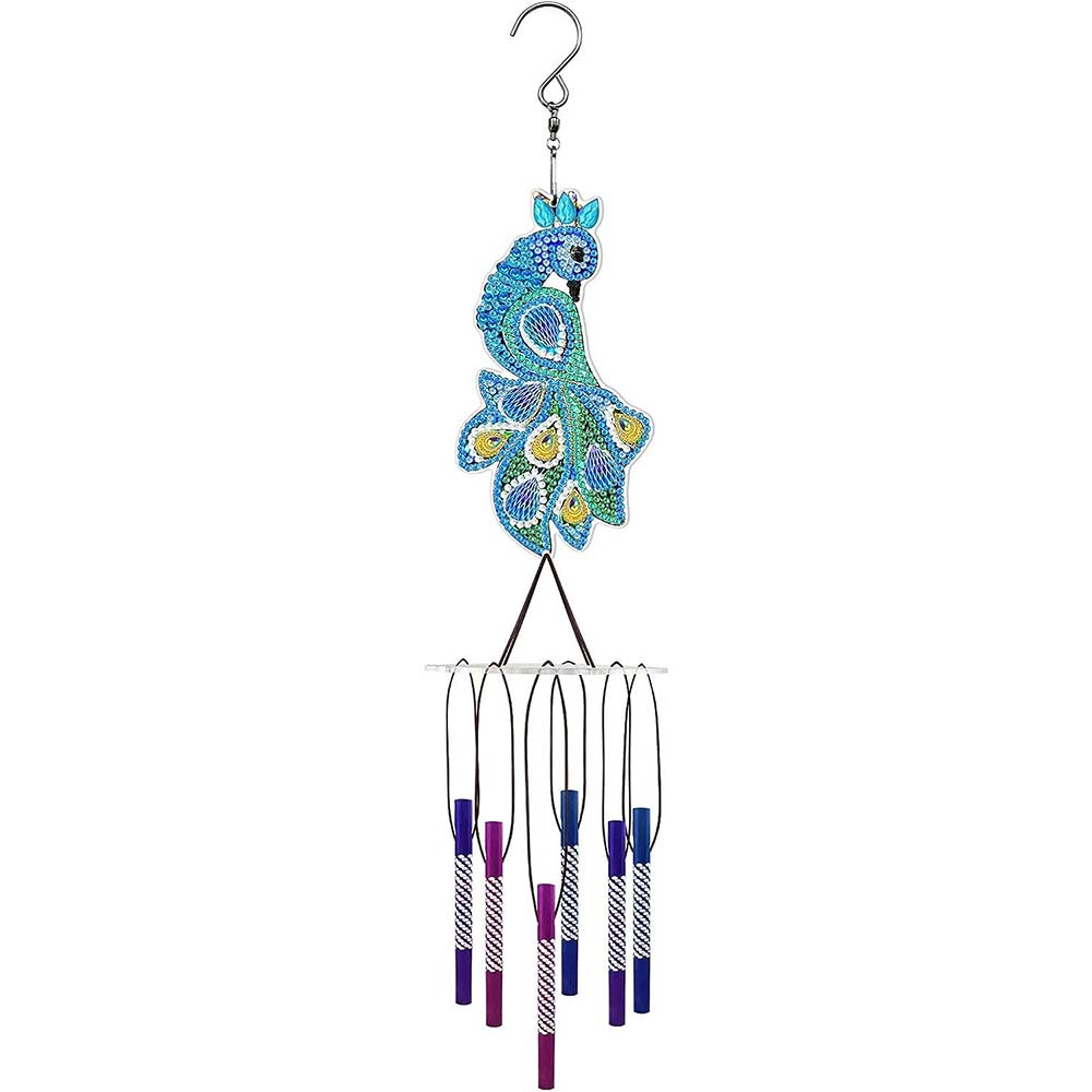 Carillon Diamond Painting con Pavone