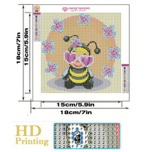 Carica l'immagine nel visualizzatore di Gallery, Kit Diamond Painting 5D per Bambini - Ape con Cornice Fotografica