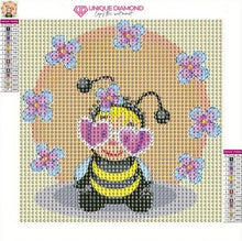 Carica l'immagine nel visualizzatore di Gallery, Kit Diamond Painting 5D per Bambini - Ape con Cornice Fotografica