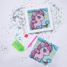 Carica l'immagine nel visualizzatore di Gallery, Kit Diamond Painting 5D per Bambini - Pony con Cornice Fotografica
