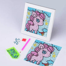 Carica l'immagine nel visualizzatore di Gallery, Kit Diamond Painting 5D per Bambini - Pony con Cornice Fotografica