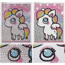 Carica l'immagine nel visualizzatore di Gallery, Kit Diamond Painting 5D per Bambini - Unicorno con Cornice Fotografica