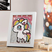 Carica l'immagine nel visualizzatore di Gallery, Kit Diamond Painting 5D per Bambini - Unicorno con Cornice Fotografica