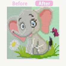 Carica l'immagine nel visualizzatore di Gallery, Kit Diamond Painting 5D per Bambini - Elefante con Cornice Fotografica