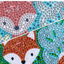 Carica l'immagine nel visualizzatore di Gallery, Kit Diamond Painting 5D per Bambini - Volpe con Cornice Fotografica