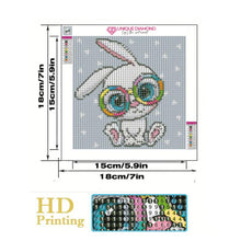 Carica l'immagine nel visualizzatore di Gallery, Kit Diamond Painting 5D per Bambini - Coniglio con Cornice Fotografica