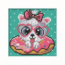 Carica l'immagine nel visualizzatore di Gallery, Kit Diamond Painting 5D per Bambini - Cane con occhiali con Cornice Fotografica