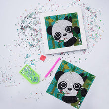 Carica l'immagine nel visualizzatore di Gallery, Kit Diamond Painting 5D per Bambini - Panda con Cornice Fotografica