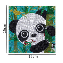 Carica l'immagine nel visualizzatore di Gallery, Kit Diamond Painting 5D per Bambini - Panda con Cornice Fotografica