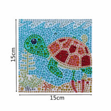 Carica l'immagine nel visualizzatore di Gallery, Kit Diamond Painting 5D per Bambini - Tartaruga con Cornice Fotografica