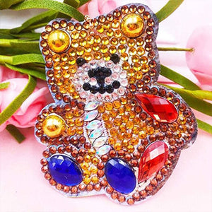 Ciondolo Diamond Painting 5D Orso Set di 4 Pezzi