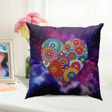 Carica l'immagine nel visualizzatore di Gallery, Fodera per Cuscino Diamond Painting 5D 30x30 cm Mandala Cuore