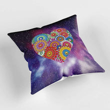 Carica l'immagine nel visualizzatore di Gallery, Fodera per Cuscino Diamond Painting 5D 30x30 cm Mandala Cuore