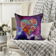Carica l'immagine nel visualizzatore di Gallery, Fodera per Cuscino Diamond Painting 5D 30x30 cm Mandala Cuore