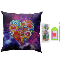 Carica l'immagine nel visualizzatore di Gallery, Fodera per Cuscino Diamond Painting 5D 30x30 cm Mandala Cuore