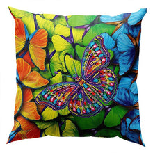 Carica l'immagine nel visualizzatore di Gallery, Fodera per Cuscino Diamond Painting 5D 30x30 cm Farfalla