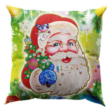 Carica l'immagine nel visualizzatore di Gallery, Federa per Cuscino Diamond Painting 5D 30x30 cm Babbo Natale