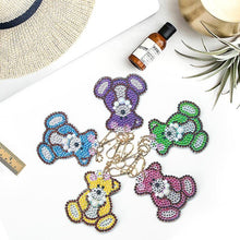 Carica l'immagine nel visualizzatore di Gallery, Portachiavi Diamond Painting 5D Orso 5 Pezzi