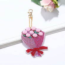 Carica l'immagine nel visualizzatore di Gallery, Portachiavi Diamond Painting 5D Mazzo di Fiori