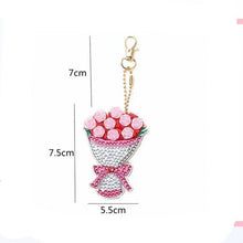 Carica l'immagine nel visualizzatore di Gallery, Portachiavi Diamond Painting 5D Mazzo di Fiori