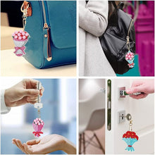 Carica l'immagine nel visualizzatore di Gallery, Portachiavi Diamond Painting 5D Mazzo di Fiori