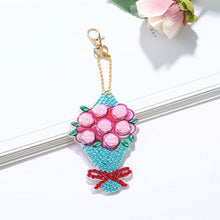 Carica l'immagine nel visualizzatore di Gallery, Portachiavi Diamond Painting 5D Mazzo di Fiori