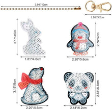 Carica l'immagine nel visualizzatore di Gallery, Portachiavi Diamond Painting 5D Animali Cartoon