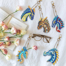 Carica l'immagine nel visualizzatore di Gallery, Portachiavi Diamond Painting 5D Drago 5 Pezzi