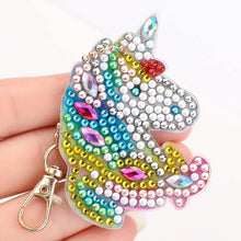 Carica l'immagine nel visualizzatore di Gallery, Portachiavi Diamond Painting 5D con Unicorni 5 Pezzi