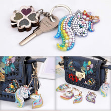 Carica l'immagine nel visualizzatore di Gallery, Portachiavi Diamond Painting 5D con Unicorni 5 Pezzi