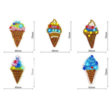 Carica l'immagine nel visualizzatore di Gallery, Portachiavi Diamond Painting 5D Gelato