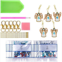 Carica l'immagine nel visualizzatore di Gallery, Portachiavi Diamond Painting 5D Angelo 5 Pezzi