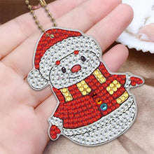 Carica l'immagine nel visualizzatore di Gallery, Portachiavi Diamond Painting 5D con Pupazzi di Neve 5 Pezzi
