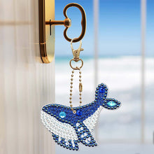 Carica l'immagine nel visualizzatore di Gallery, Portachiavi Diamond Painting 5D con Balene 5 Pezzi