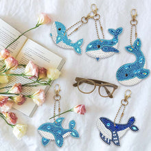 Carica l'immagine nel visualizzatore di Gallery, Portachiavi Diamond Painting 5D con Balene 5 Pezzi