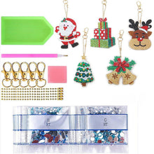 Carica l'immagine nel visualizzatore di Gallery, Portachiavi Diamond Painting 5D Natale 5 Pezzi - 2