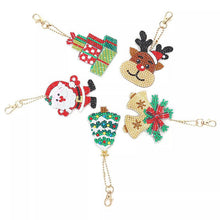 Carica l'immagine nel visualizzatore di Gallery, Portachiavi Diamond Painting 5D Natale 5 Pezzi - 2