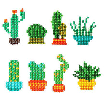 Carica l'immagine nel visualizzatore di Gallery, Set di Adesivi Diamond Painting Cactus per Bambini