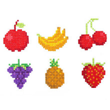 Carica l'immagine nel visualizzatore di Gallery, Set di Adesivi Diamond Painting con Frutta per Bambini